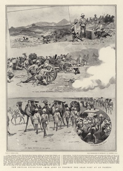 The British Expedition from Aden to Destroy the Arab Fort at Ad Darega by George Soper